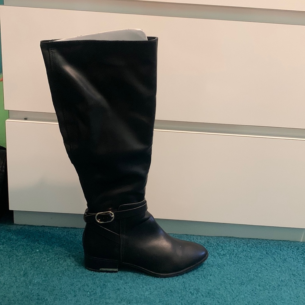 Aldo leather boots - black